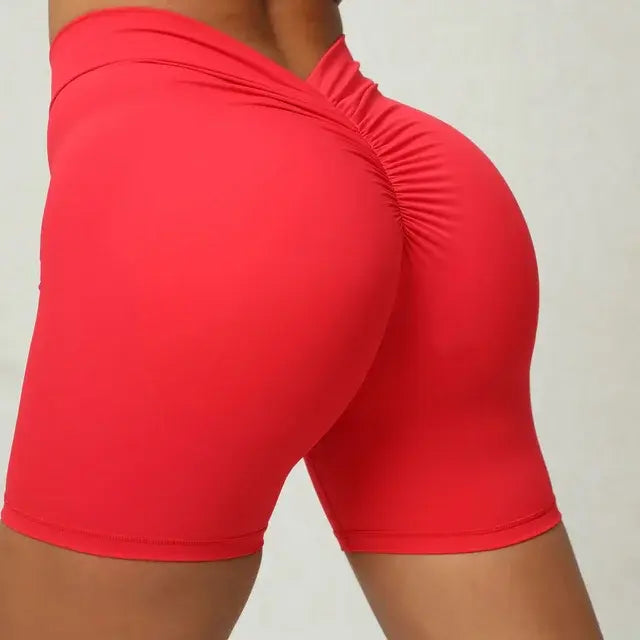 V Back Yoga Shorts For Women