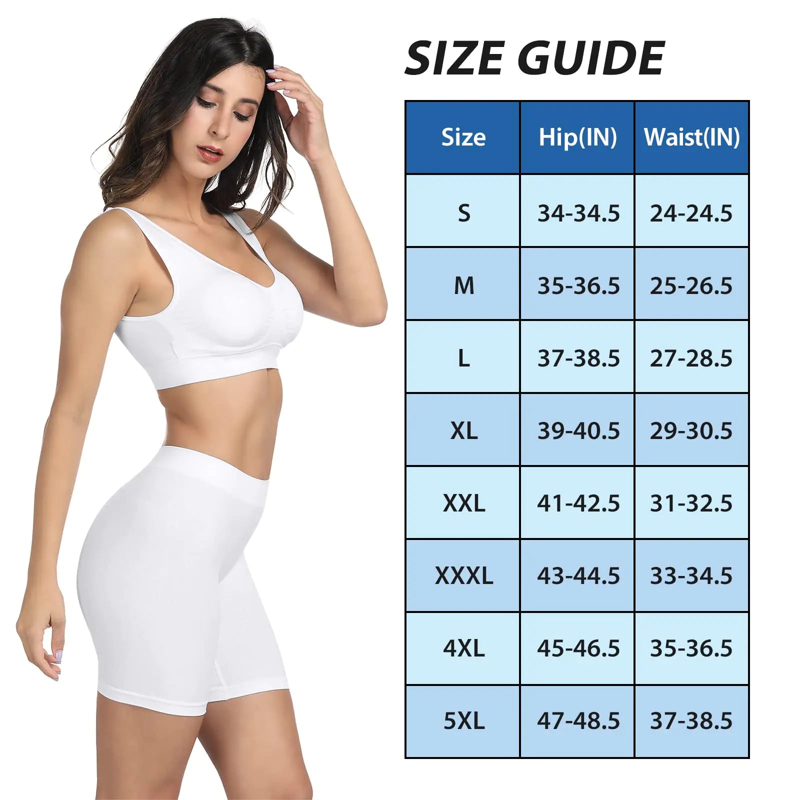 BESTENA Slip Short for Under Dresses Seamless Smooth Workout Yoga Bike Shorts for Women 1pack White#01 Small